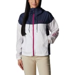 Columbia Flash Challenger Windbreaker Jakke Dame - Hvit/Marinen - str. S