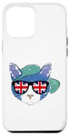 iPhone 13 Pro Max UK British Flag England Cat Sunglasses Gift Case