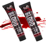 2 X Fake Blood Halloween Vampire Zombie Horror FX Make Up Luxury Special Effects