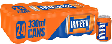 IRN-BRU Soft Drink Cans - Fizzy Drink, 24 Cans