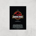 Jurassic Park Giclee Art Print - A3 - Print Only