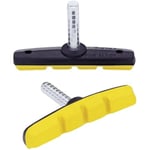 Point 32004401 Patin pour Frein V pour Jantes alu Noir/Jaune Lot de 2