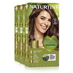 Naturtint Biobased | Coloration sans ammoniaque | Couverture à 100% des cheveux blancs | Ingrédients végétaux | Couleur naturelle et durable | 5G Châtain Clair Doré | Lot de 3