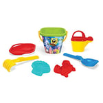 Wader 81642 81642-Sponge Bob Set de sable avec seau, passoire, arrosoir, pelle, râteau et moules à sable, à partir de 12 mois, idéal pour le jardin, le bac à sable, la plage ou comme cadeau pour des jeux créatifs Multicolore