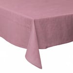 GALILEO SpA Nappe 140 x 180 cm Anti-Taches Effet Lin, 8 Places de Table, Rose poudré, Solide siblique