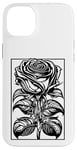 Coque pour iPhone 14 Plus Rose romantique avec cadre