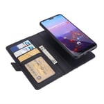 Book Style 2i1 Leather Wallet til Huawei P20 Pro - Black