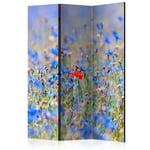 Paravent 3 Volets "A Sky Colored Meadow Cornflowers" 135x172cm