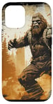 Coque pour iPhone 13 Pro Gros pied en colère dans la forêt yéti sasquatch montagne singe portrait