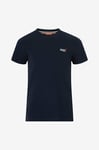 Superdry - T-shirt Essential Contrast Emb - Blå