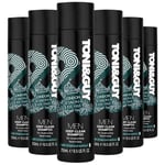 Toni & Guy Men Deep Clean Shampoo Everyday Freshness 250ml Charcoal Extract x6