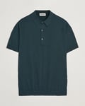 John Smedley Adrian Slim Fit Sea Island Polo Rain Forest