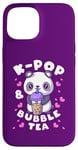 Coque pour iPhone 15 Panda, K-Pop & Bubble Tea, Musique coréenne, Mignon et