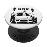 JDM Cat Driving NSX Voiture japonaise Drift Voiture drôle v1 PopSockets PopGrip Interchangeable