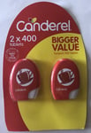 2 X 400 Canderel Tablets Sugar Substitute Low Zero Calorie Sweetener