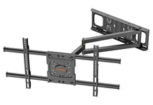 TV Wall Bracket Mount WHYFONE Long Reach TV Wall Bracket with 650mm Smooth Extension, Swivel Tilt Extend Corner TV Wall Mount Bracket for 32-70 Inch Flat & Curved TVs up to 35kg, max. VESA 600x400mm