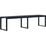 Banc de jardin 180 cm Panneau ps Noir