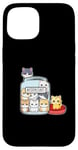 Coque pour iPhone 15 Cat Antidepressant Serotonin Booster T-Shirt.