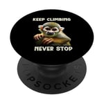 Squirrel Monkey Keep Climbing Never Stop Motivational PopSockets Swappable PopGrip