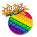 2 Pack Popit Fidget Pop It Regnbåge Rund - CE Godkänd