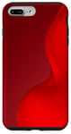 Coque pour iPhone 7 Plus/8 Plus Art minimaliste abstrait esthétique rouge