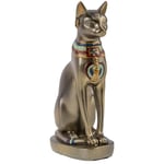 lachineuse - Statue Chat Égyptien Bastet 30 cm - Grande Statue Chat - Déesse d'Égypte - Statuette Décoration Égyptienne - Figurine Objet Egyptien - Buste Egyptien - Idée Cadeau Originale Déco