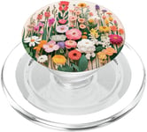 Bouquet de fleurs sauvages à motif floral mixte PopSockets PopGrip pour MagSafe