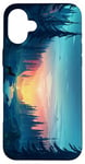 iPhone 16 Plus Howling Wolf in the Forest Case