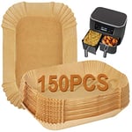 YQL Air Fryer Liners for Ninja Dual,150PCS Parchment Paper for Air Fryer Disposable Air Fryer Paper Liners AF300UK AF400UK Accessories Compatible with Ninja,Tower,EMtronics,Instant Vortex Air Fryer