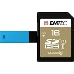 Pack Support de Stockage Rapide et Performant : Clé USB - 2.0 - Séries Runners - 32 Go + Carte SD - Gamme Elite Gold - Classe 10-16 GB