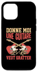 Coque pour iPhone 15 Fete des peres papa guitariste musicien guitare électrique