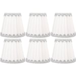 Jeffergarden 6 pièces abat-jour en tissu moderne Simple bougie lustre abat-jour de Table abat-jour pour salon