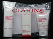 Clarins Gift Set - 3 piece ~ Gentle Foaming Cleanser, Refiner & Bi-Phase Serum