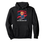 Donald Trump Skiing America - Make Skiing Great Again Pullover Hoodie