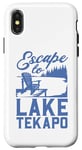 Coque pour iPhone X/XS Je m'enfuis vers le lac Tekapo