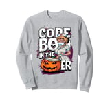 Code Boo In The Er Crew Ghost Boo-jee Nurse Halloween Sweatshirt