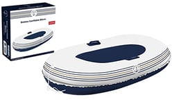 BLUE SKY - Bateau Marine Nationale - Gonflable - 069955 - Blanc - Plastique - 80 cm x 40 cm - Jouet Enfant - Bouée - Licence Officiel - À Partir de 3 Ans