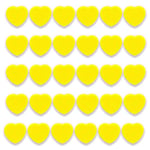 PYJLBX Aimant Frigo, 30PCS Aimant Puissant Aimants Tableau Magnétique Magnet Frigo Petit Aimant Tableau Blanc Mini Aimant Magnets Decoratif, pour Tableau Magnetique Frigo, Calendrier (Coeur, Jaune)