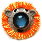Tongdejing Camera Buddies Shutter Hugger Photography Props, Kids Teaser Toys Handmade Knitted Lens Accessories Pet