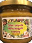 Pollen, propolis och bidrottningsgelé i honung 240g