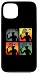 Coque pour iPhone 13 Joueur de tennis Pop Art - Amateur de tennis vintage