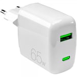 Puro Laddare MiniPro Wall Charger USB-C & USB-A 65W