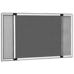 Extendable Insect Screen for Windows, White, 143x50cm, Aluminium & Fibreglass