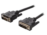 Cable dual link DVI-D -24-1- prise male des deux cotes 1m - Noir