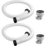 Laoa - Pour Intex piscine tuyau adaptateur tuyau de remplacement piscine tuyau filtre pompe raccords de tuyau (2 pièces)