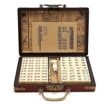 2023 Nytt Mah Jong-spelset med 144 brickor Traditionell kinesisk Mahjong + Engelsk Instruktion Hot