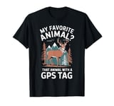 My Favorite Animal GPS Tag Tracking Animals T-Shirt