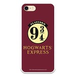 Personalaizer iPhone 7 Case - iPhone 8 Case - SE 2020 - Harry Potter Hogwarts Express white