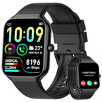 Smart Watch for Men Women Answer/Make Calls, 1.96" HD Fitness Watch with Heart Rate Monitor Sleep Monitor, 113+ Sports Activity Trackers with Step Counter, IP68 Waterproof, Smartwatch for Android/iOS