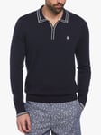 Original Penguin Zip Polo Neck Knit Cotton Jumper